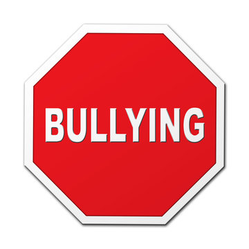 Bullying stop octagon sign