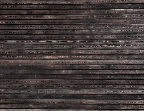 Dark wood wall