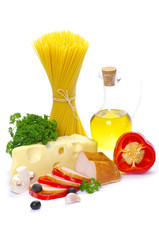 Ingredients for pasta