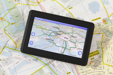 GPS avec carte