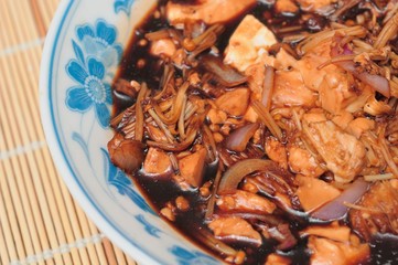 Braised bean curd dish