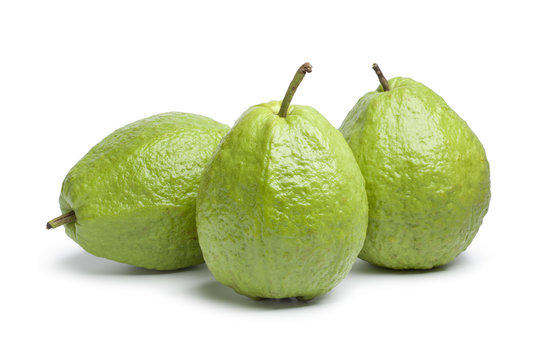 Whole fresh guava fruit