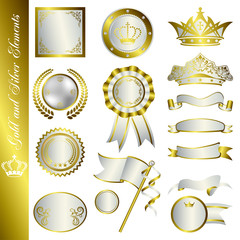 Gold and Silver Elements