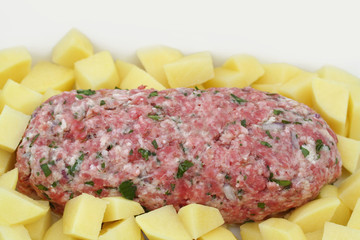 polpettone con patate da cuocere