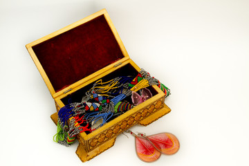 box with  jewels