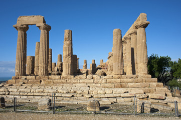 Temple of Juno Lacinia in the Valley of Temples, Sicily