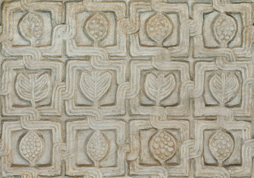 antique, ancient marble carving, fretwork seamless background