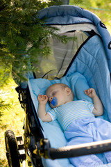 baby sleeping outdoor © mbt_studio