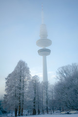 Heinrich-Hertz-Turm im Winter - 31190783