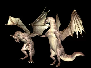Photo sur Plexiglas Dragons Dragon lecture