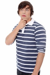 Thoughtful young man.