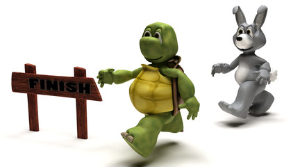 Tortoise and Hare race metaphor © Kirsty Pargeter