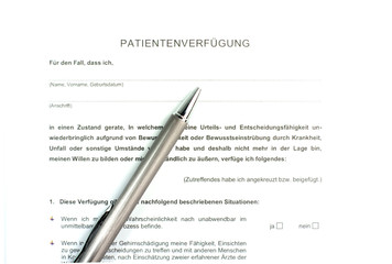 Patientenverf&uuml;gung