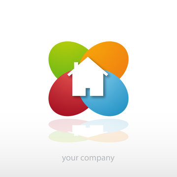 logo entreprise, logement durable, habitat
