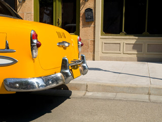 Detail of an old New York Taxi Cab