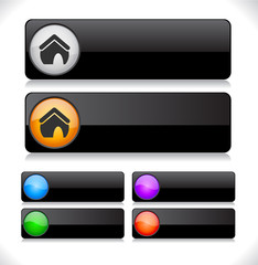 Buttons for web. Vector.