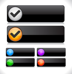 Buttons for web. Vector.