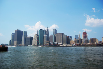 Fototapeta na wymiar New York City skyline, view from Brooklyn