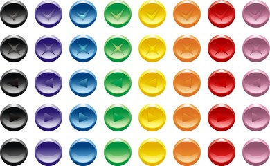 Разноцветные кнопки