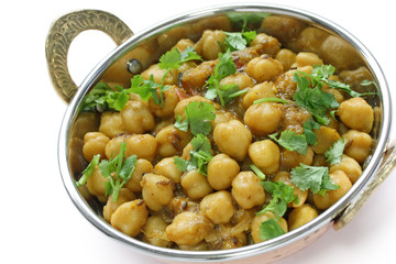 chana masala , chickpea curry ,  indian dish