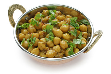 chana masala , chickpea curry ,  indian dish