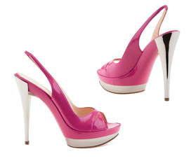 Women's shoes on a white background.