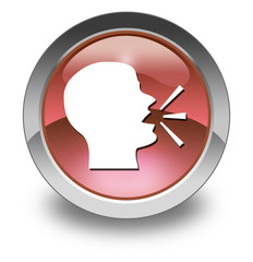 Red Glossy Pictogram 