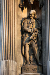 Fototapeta premium French Philosopher Voltaire at the Hotel de Ville in Paris