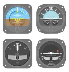Aircraft instruments set #1