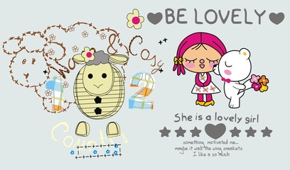 cute teddy bear and friend