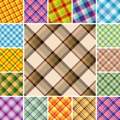Seamless plaid patterns