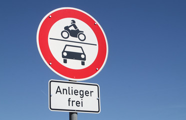 Anlieger frei Schild II