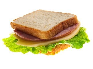 sandwiches with cheese and ham .