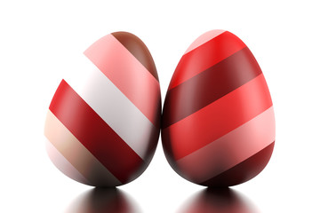 Two Easter eggs