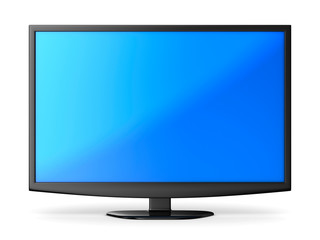 Fototapeta premium TV on white background. Isolated 3D image
