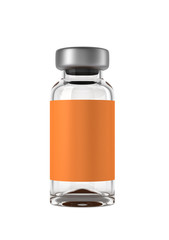 Single medical ampoule isolated
