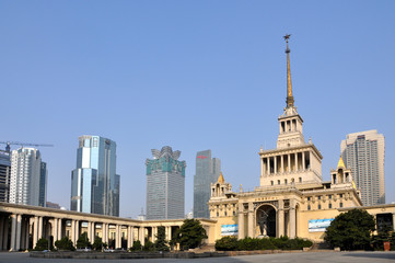 Fototapeta na wymiar palais des expositions Shanghai