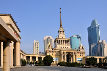 Fototapeta na wymiar Pałac expoiistions Szanghaj