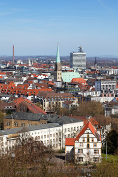 Blick auf Bielefeld mit Altstädter Nicolaikirche