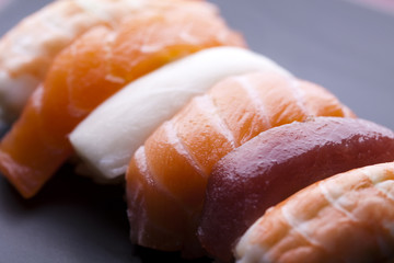 Asia and food on sushi