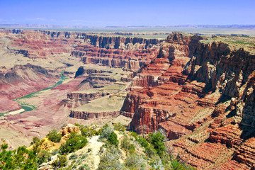 Great view on Grand Canyon background