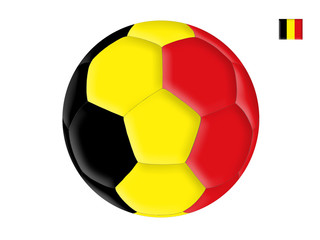 Obraz premium Ball in colors of the flag of Belgium
