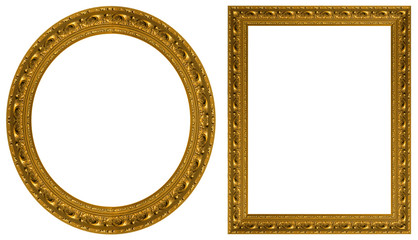 Gold picture frames
