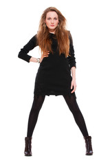 sexy beautiful woman with long hair