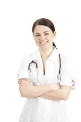 Fototapeta premium Young female doctor