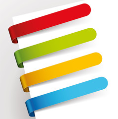 Fototapeta premium Paper labels.