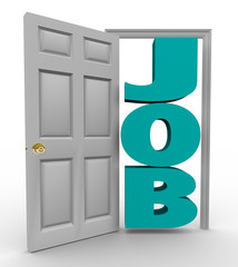 Door Opens to Word Job - Getting Hired