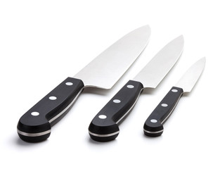 Three kitchen knives
