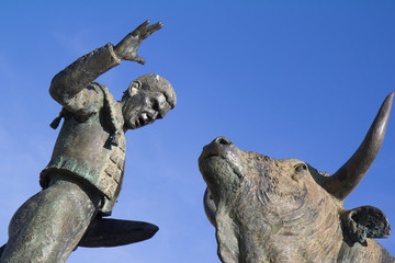 Statue dédiée à la tauromachie (détail)
