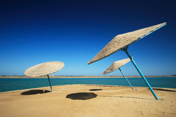 Wicker Beach Umbrella